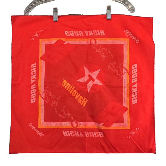 NASCAR Ricky Rudd Bandana Red Size 21x21 #28 Havoline Racing - Picture 5 of 5